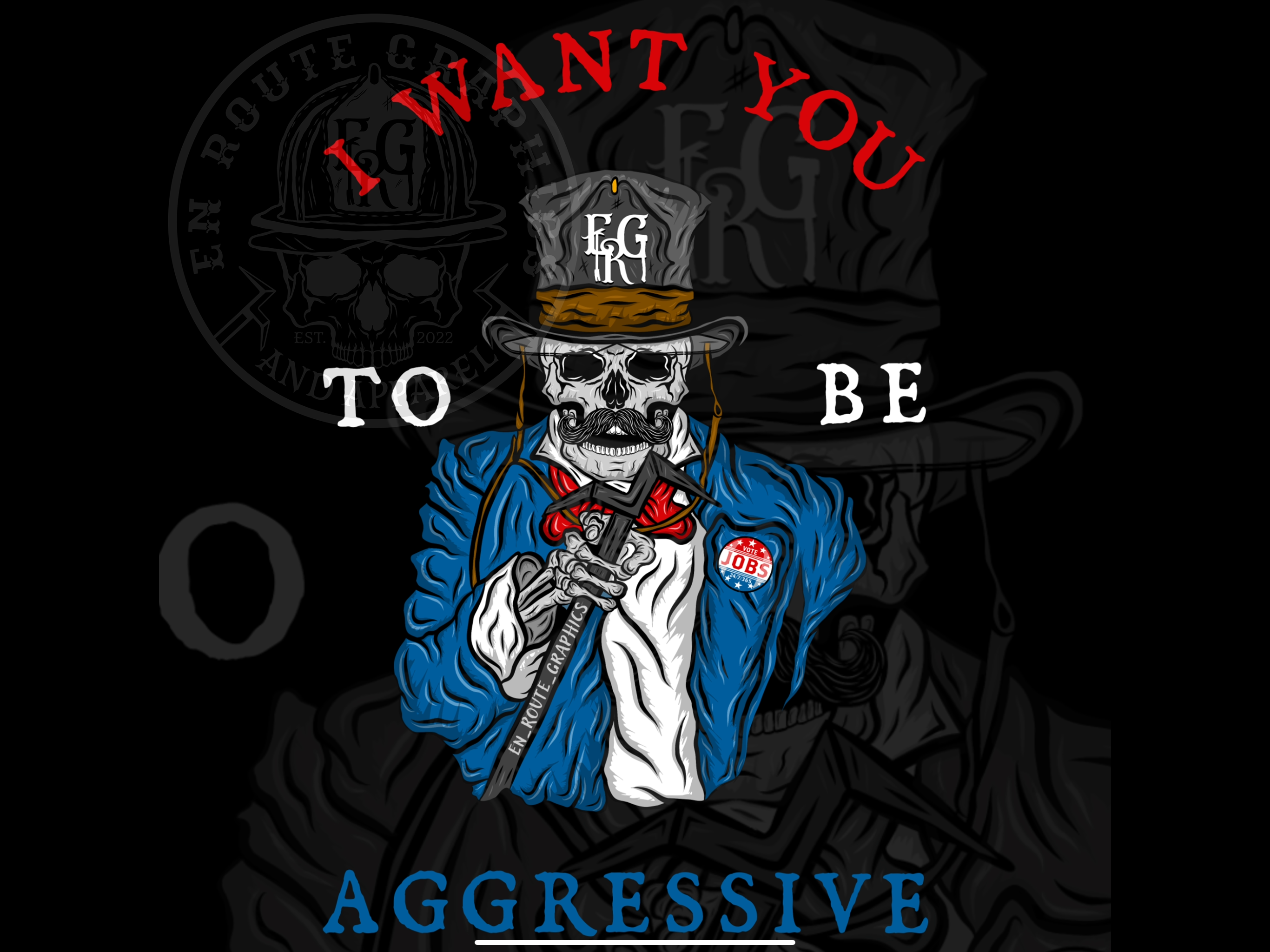 Be Aggressive Sticker