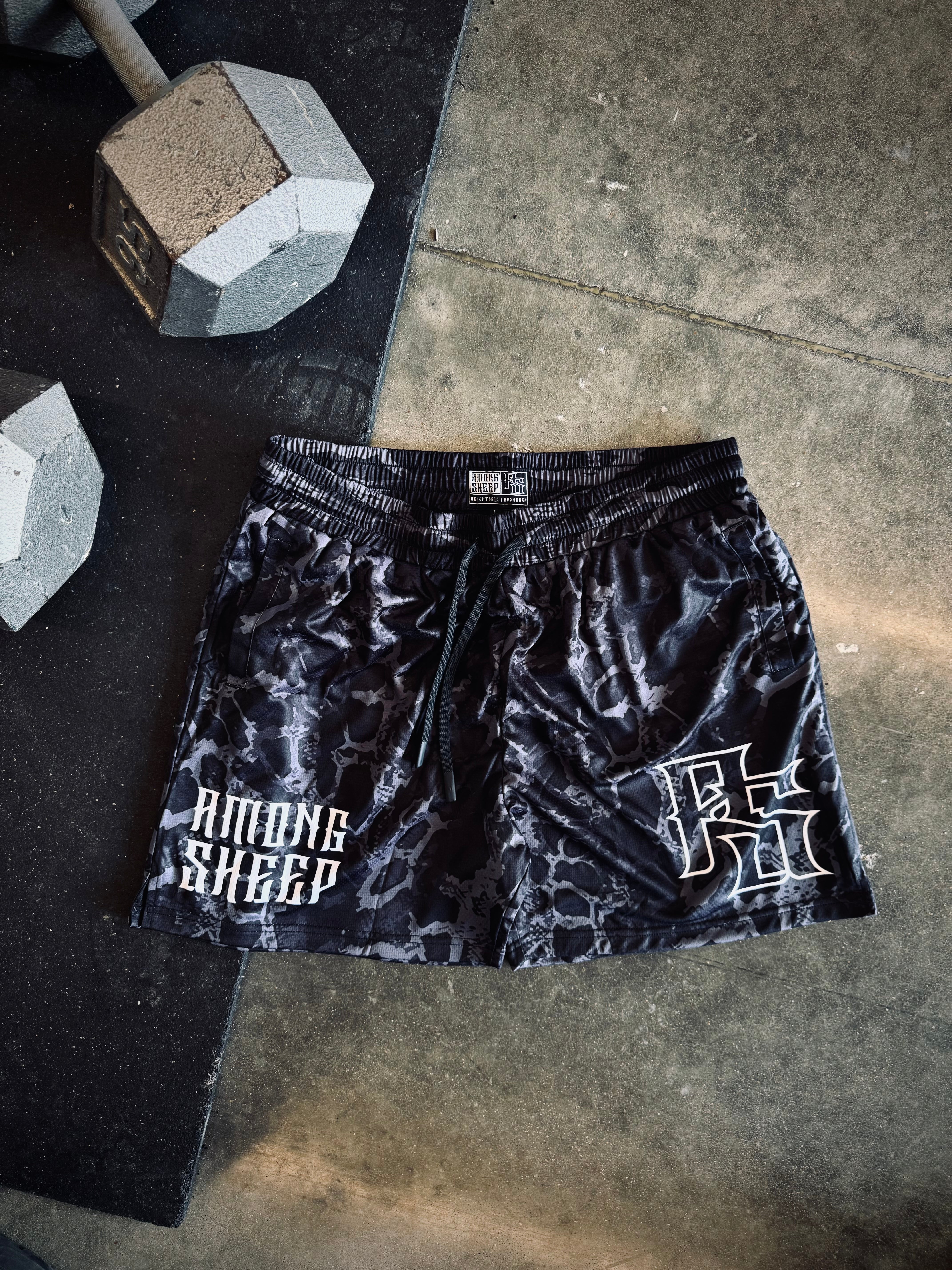 Snakeskin Athletic Shorts
